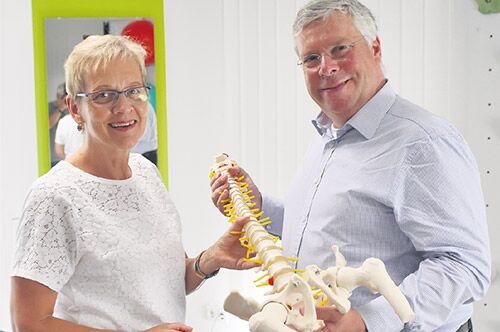 Besuch in der Physiotherapie-Praxis Keller